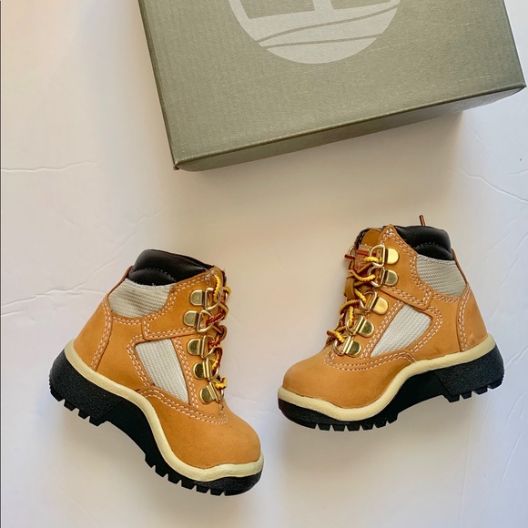 Toddler’s TIMBERLAND 6 INCH FIELD BOOT (WHEAT) - Picture 3 of 8